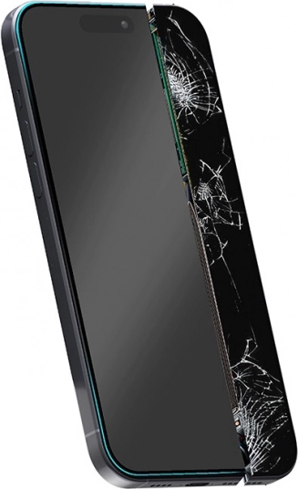 Niet-barstend hybride glas Crong 7D nano voor iPhone 16e / 14 / 13 / 13 Pro