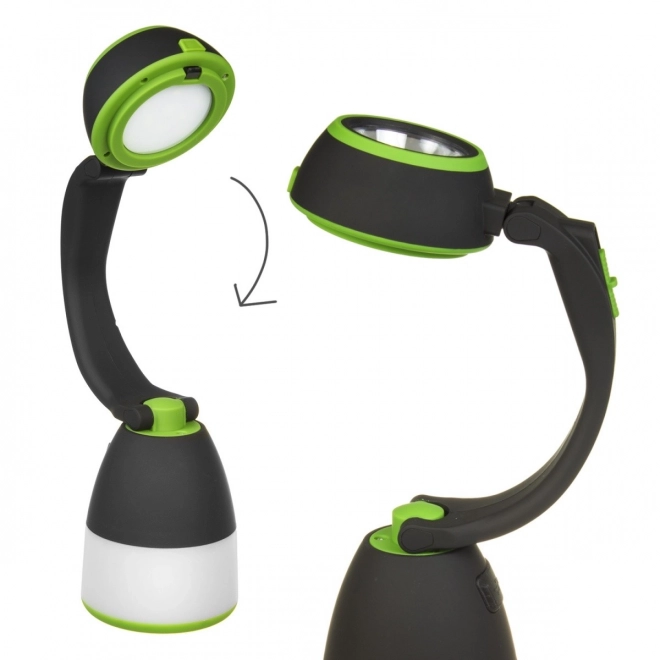 Multifunctionele LED-lamp met functies als zaklamp, kampeerlamp en tafellamp