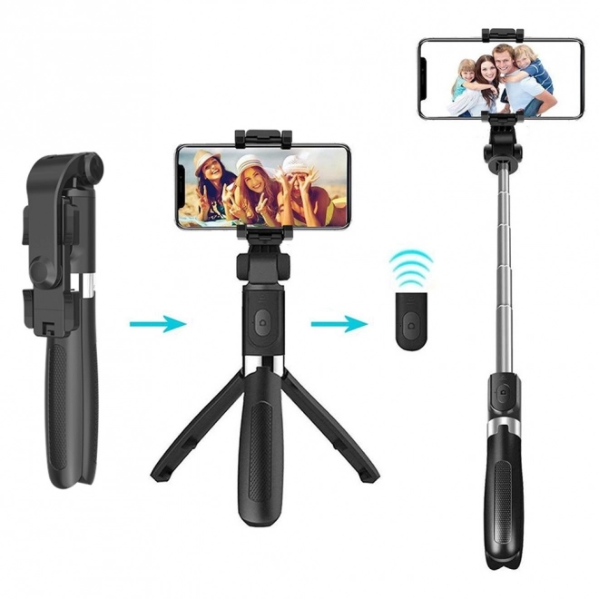 Selfiestick en tafelstatief 2-in-1 met Bluetooth afstandsbediening