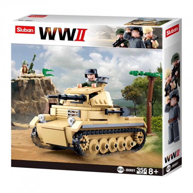 Sluban Tweede Wereldoorlog M38-B0691 Duitse tank Panzer II