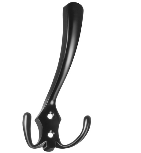 zwarte wandhaken - set van 5 stuks