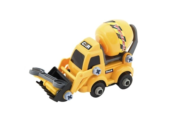 Schroefconstructie machine met plastic accessoires