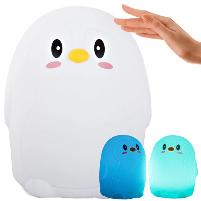 Kinder nachtlampje pinguïn RGB