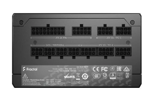 Voedingsbron Ion Gold 750W 80+ Plus Gold volledig modulair zwart