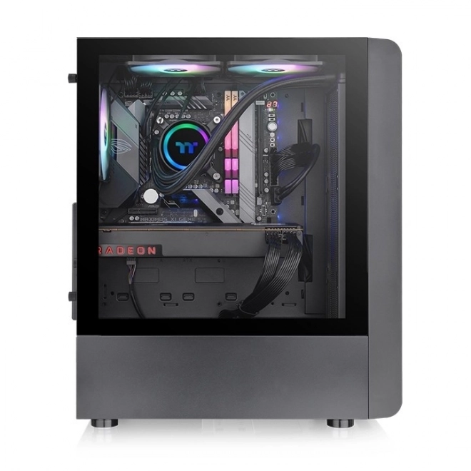 Computerbehuizing S200 met gehard glas en RGB-verlichting