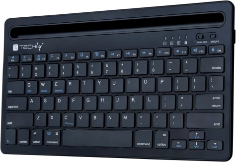 Bluetooth-toetsenbord met houder voor tablet en telefoon