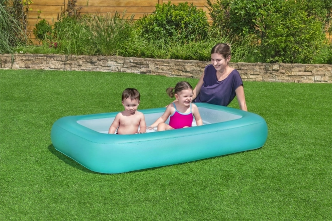 BESTWAY Rechthoekig opblaasbaar kinderzwembad 2+ 165x104x25cm + opblaasbare bodem