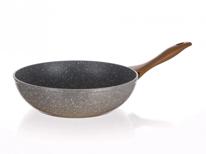 WOK-pan 28 cm NATUURLIJKE STEEN