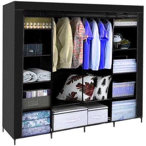 Opvouwbare stoffen kast 170x170cm Ruhhy 23740