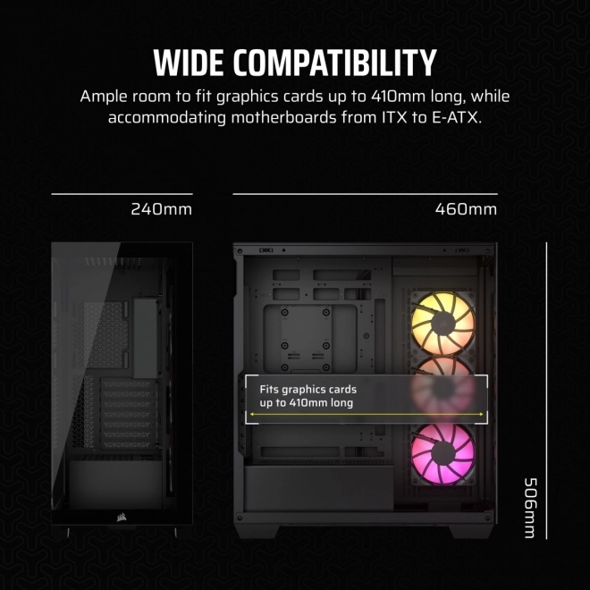 Computerbehuizing Mid-Tower 3500X ICUE LINK RGB TG zwart