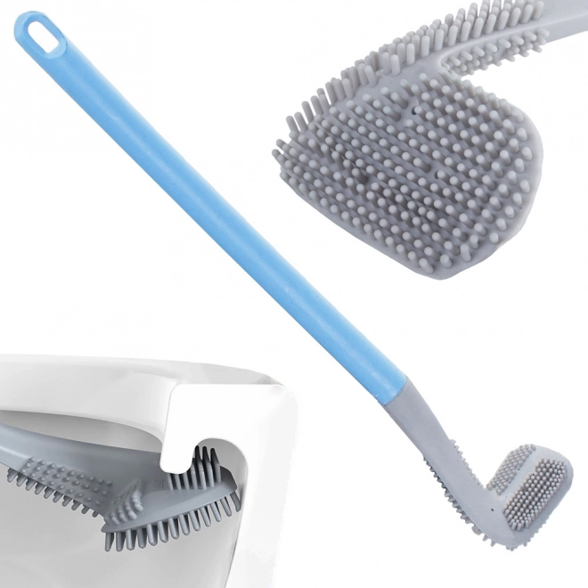 Siliconen WC borstel met hygiënische haak