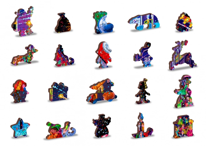 WOODEN CITY houten puzzel Oud en Nieuw 2-in-1, 505 stukjes, eco