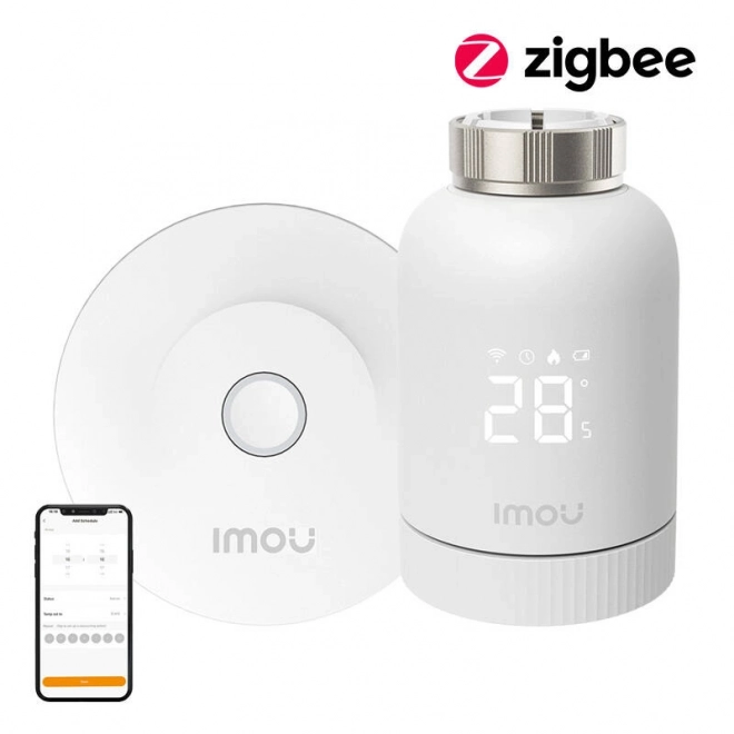 Intelligente thermostatische knoppen IMOU ZigBee met 6 adapters en gateway