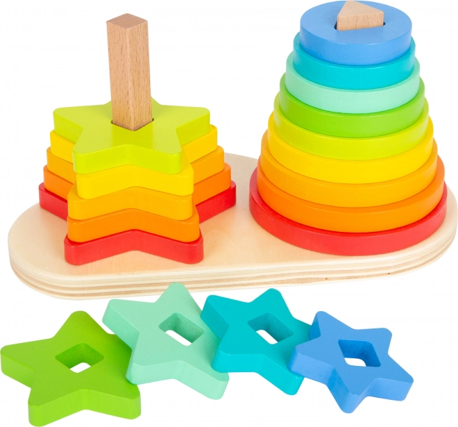 Opstapelbare Regenboog Toren Duo voor Kinderen