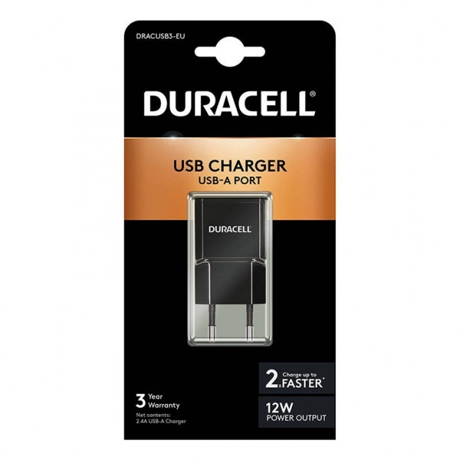 Duracell netlader USB, 2,1 A (zwart)