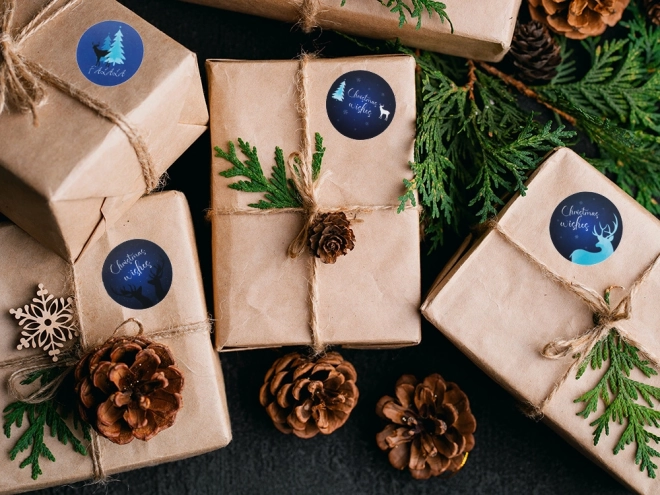 Kerstdecoratieve stickers