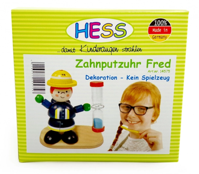 Zandloper met brandweerfiguur voor kinderen