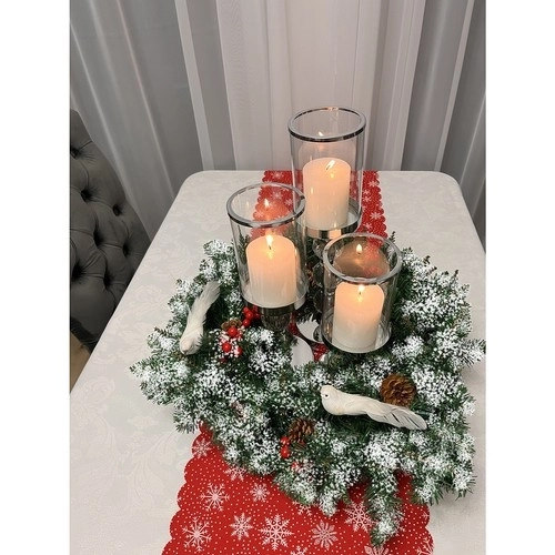 Ruhhy besneeuwde kerstguirlande 22302