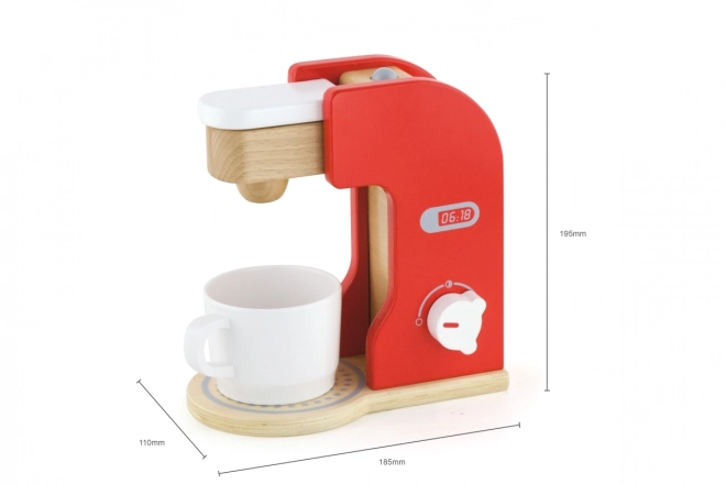 Houten koffiemachine voor kinderen