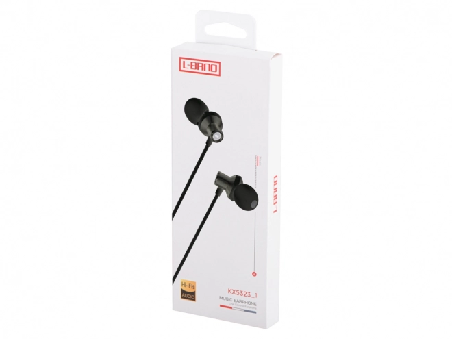 zwarte bedrade oordopjes met 3,5mm jack