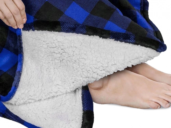 Warme oversized deken hoodie met capuchon