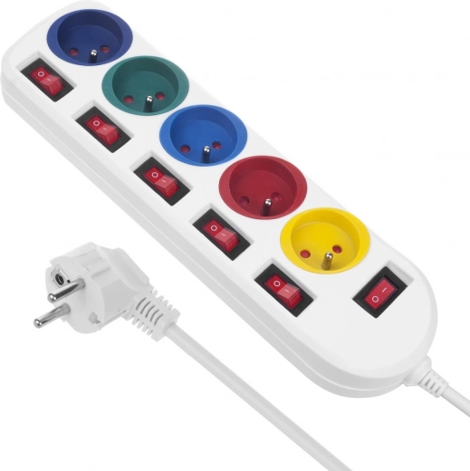 Individuele bediening van elk stopcontact