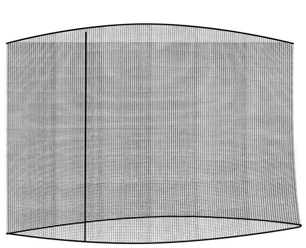 Tuinparasol met muskietennet 3m - zwart