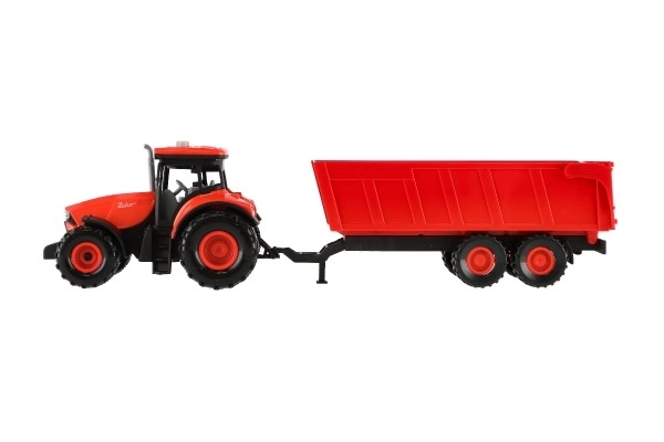 Tractor Zetor met aanhanger op vliegwiel met verlichting en geluid