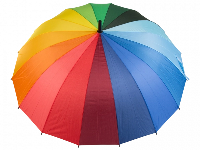 Grote regenboogparaplu automatisch
