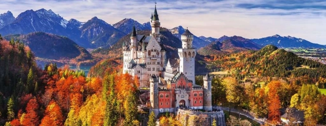 Ravensburger panoramapuzzel Neuschwanstein kasteel 1000 stukjes