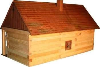 Houten zelfklevende bouwset Walachia - Boerderij