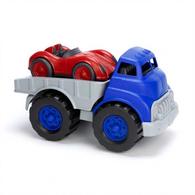Vrachtwagen met raceauto Green Toys