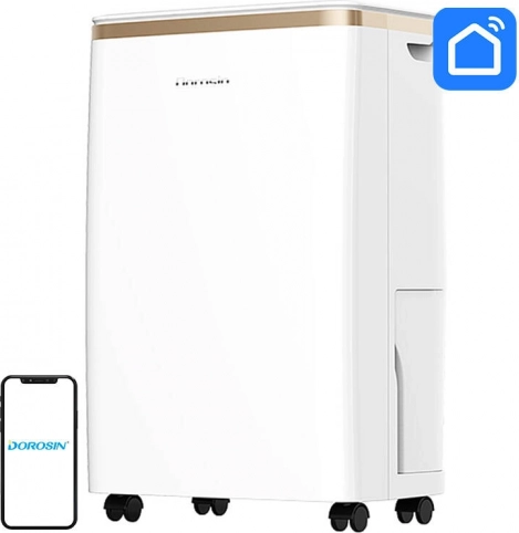 Luchtontvochtiger DOROSIN voor ruimtes van 10–40 m², 12 l/dag