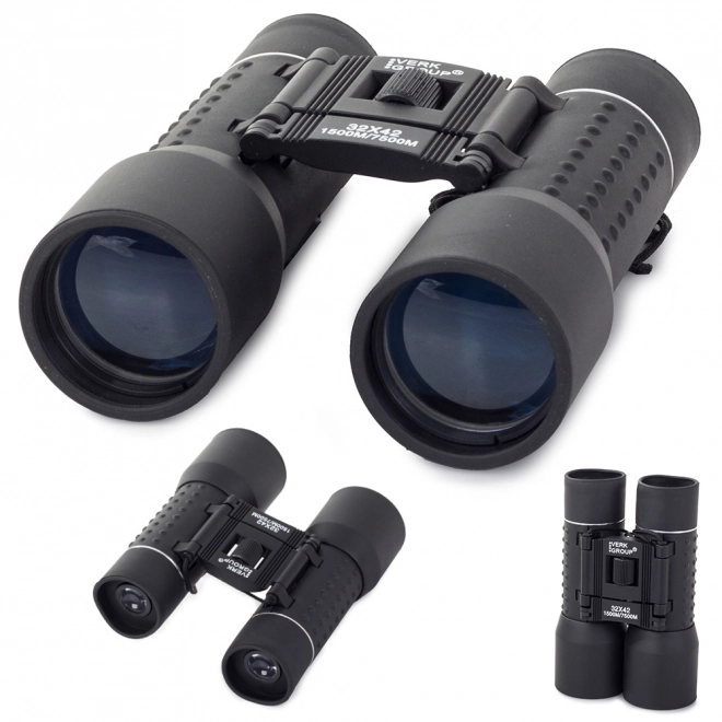 Compacte toeristische verrekijker VERK HD 32x42 met hoes