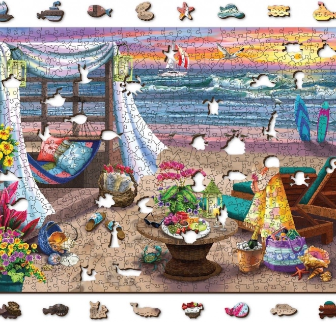 Houten puzzel Zomertijd WOODEN CITY, 505 stukjes
