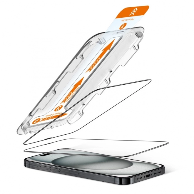 EasyShield 2-pack gehard glas voor iPhone 16 / iPhone 15