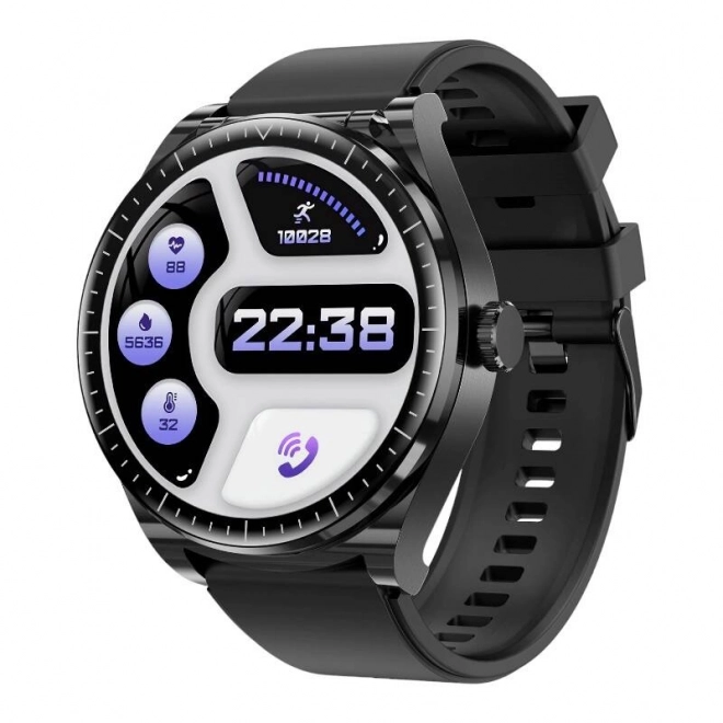 Slim horloge met draadloze oordopjes BlitzWolf (zwart)