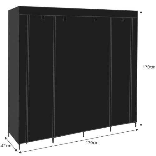 Opvouwbare stoffen kast 170x170cm Ruhhy 23740