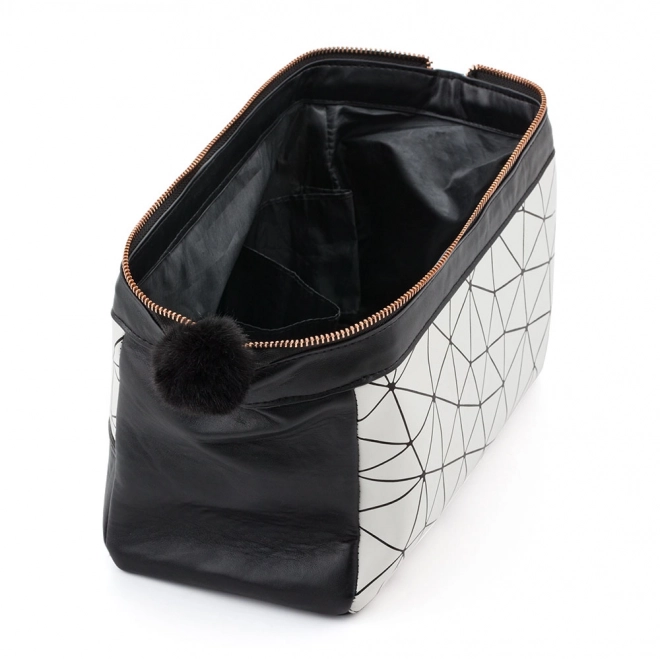 Cosmetische tas Holiday zwart-wit