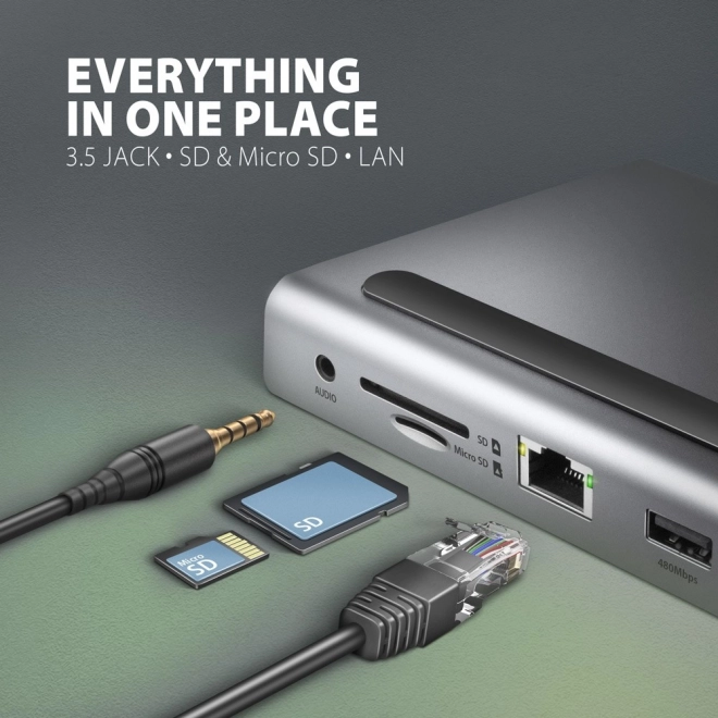 Multi-poorts USB-C hub 11in1 5Gbps