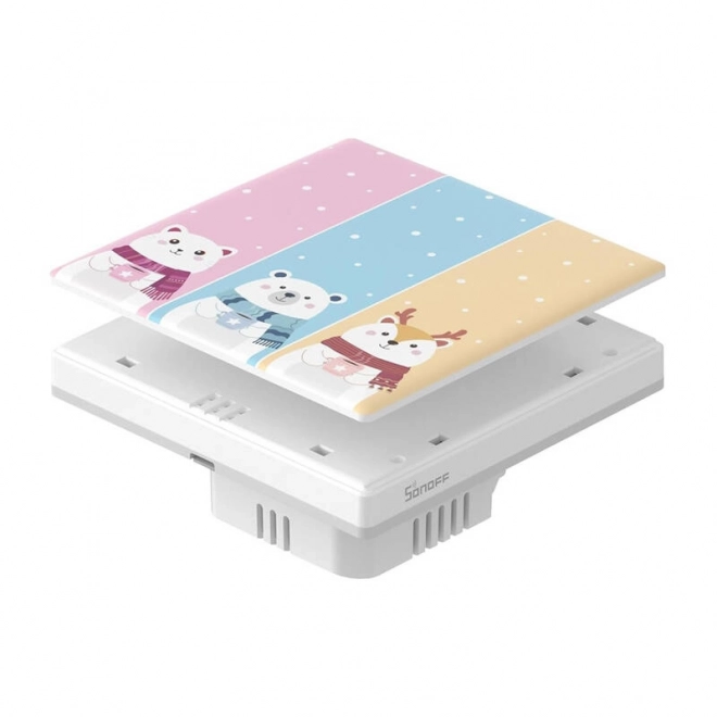 Decoratieve hoes / kap voor T5 SONOFF Cartoon aanraaksensor – 3C