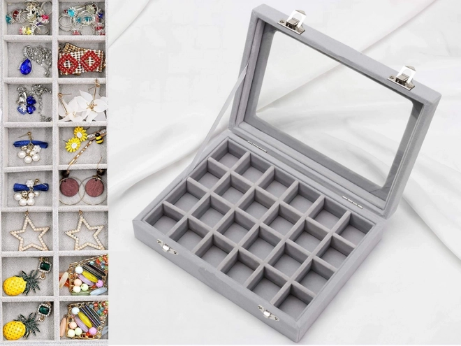 Organizer voor sieradendoos met suède display