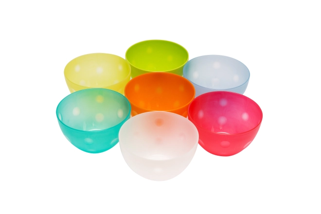 Plastic keukenkom, klein 14 cm - mix kleuren
