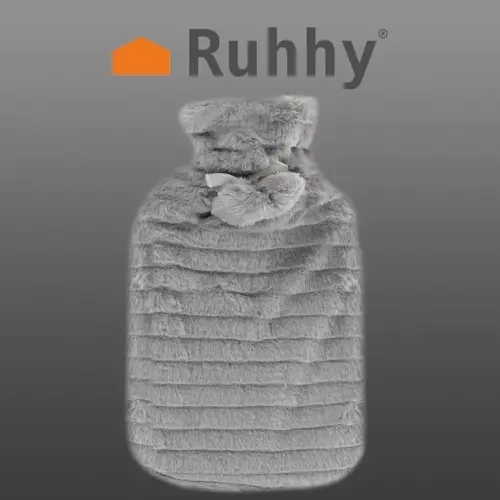 Rubberen warmwaterkruik in hoes 2000ml Ruhhy 19806