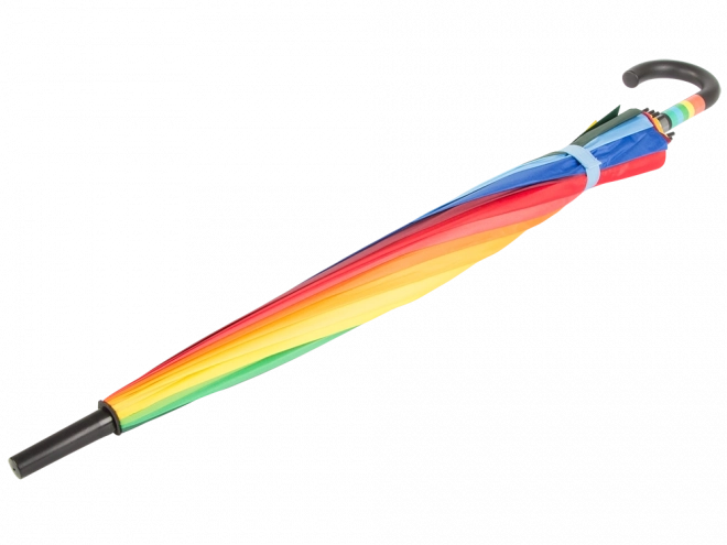Grote regenboogparaplu automatisch
