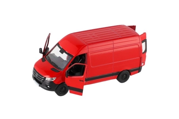 Model bestelwagen Mercedes-Benz Sprinter 1:48 met opwindfunctie