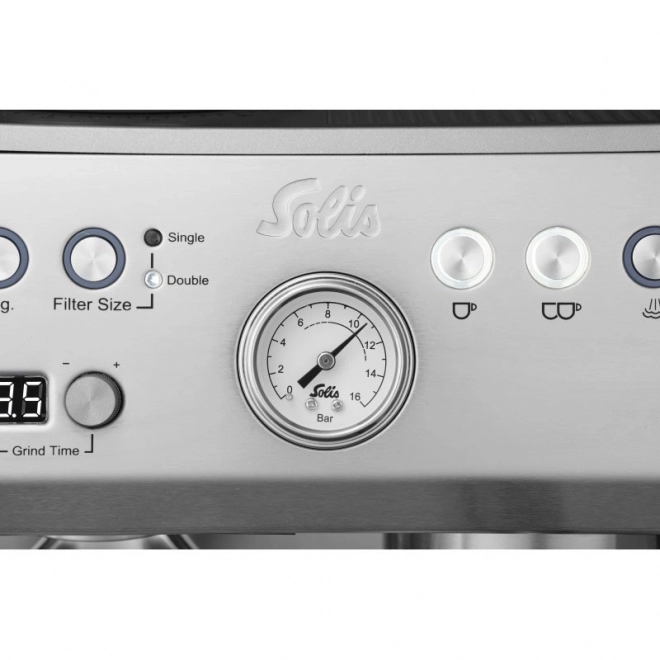 Espresso koffiemachine Solis Grind & Infuse Perfetta zilver