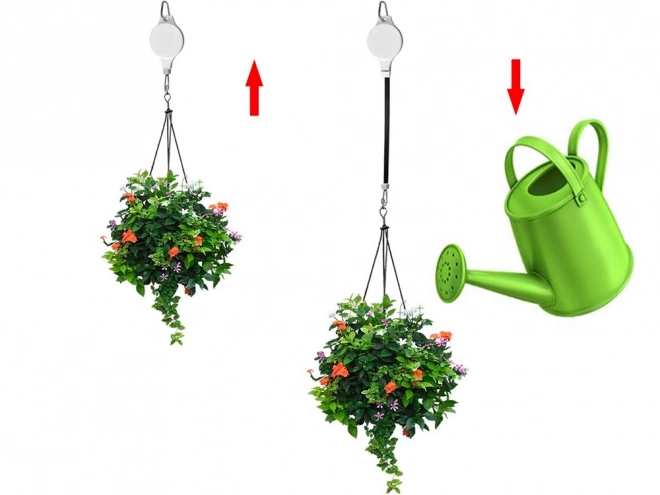 Haak voor planten met telescopische handgreep