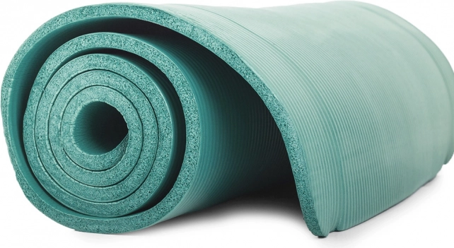 Antislip fitness- en yogamat 180 × 60 cm, 10 mm, groen