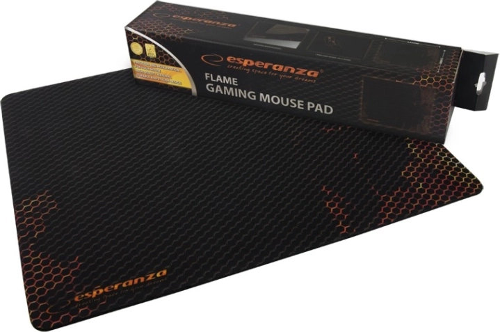 Gaming-muismat Flame, zwart-oranje